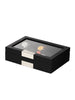 Rothschild watch box RS-2350-10BL for 10 watches black