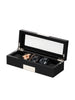 Rothschild watch box RS-2350-5BL black for 5 Watches
