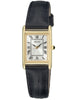 Seiko Watch SXGN56P1 square gold black 18 mm