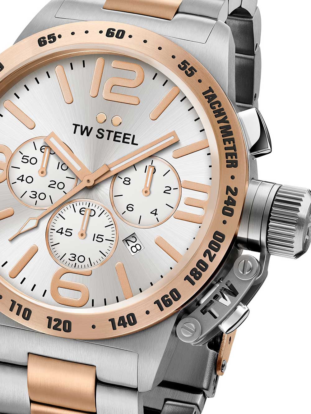 TW Steel Canteen CB123 Bracelet Chronograph 45mm 10ATM ROYALITA