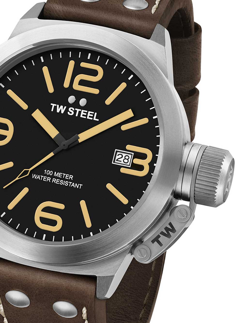 TW Steel Canteen CS31 Leather 45mm 10ATM