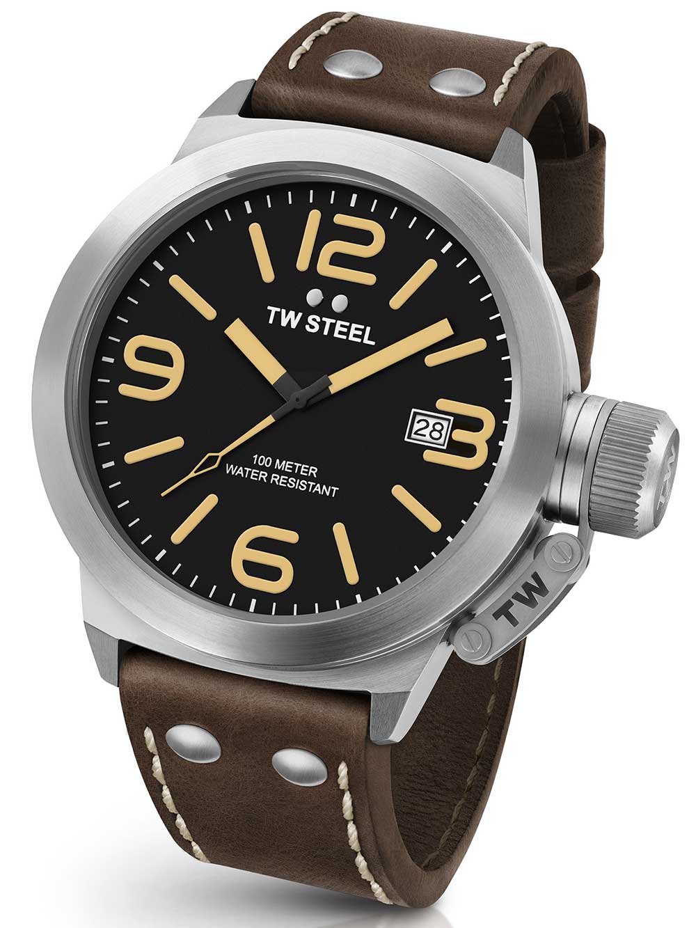 TW Steel Canteen CS31 Leather 45mm 10ATM