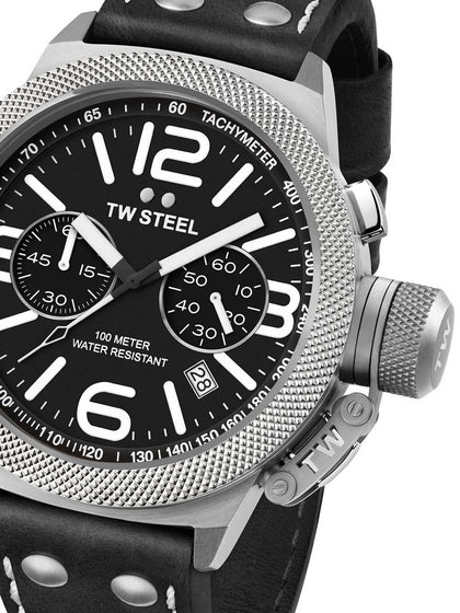 TW Steel Canteen CS4 Leather Chronograph 50mm 10ATM