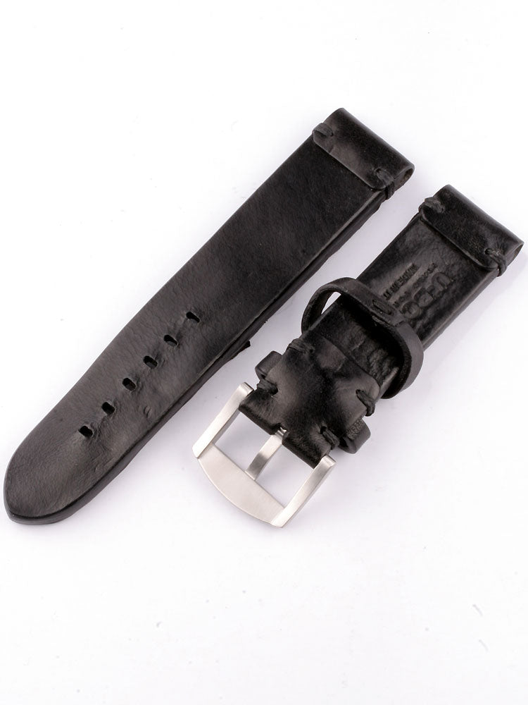 U-Boat Replacement Band Vintage Collection 7281 black 23/22 SS calfskin