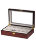 Rothschild watch box RS-1087-12C for 12 watches cherry