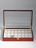 Rothschild watch box RS-1087-24C for 24 watches cherry