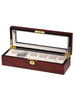 Rothschild Watch box RS-1087-6C for 6 watches cherry