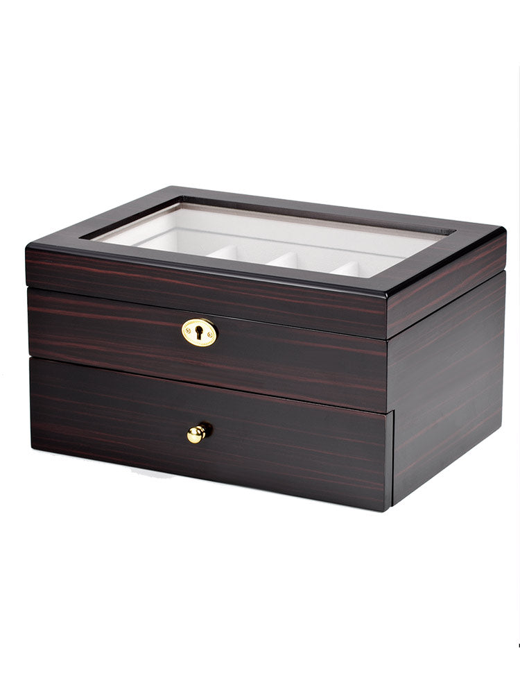 Rothschild watch box RS-1672-20E ebony for 20 watches