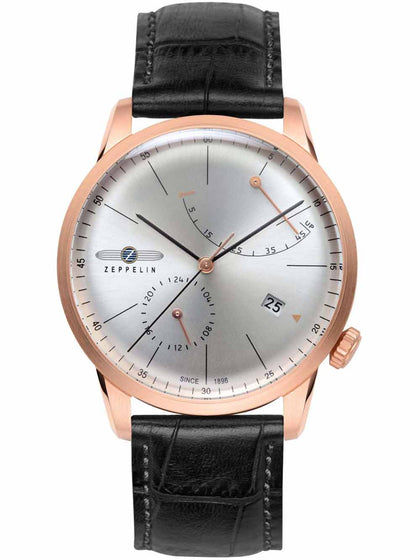 Zeppelin 7368-4 Flatline Gents Automatic rose gold 40 mm 50M