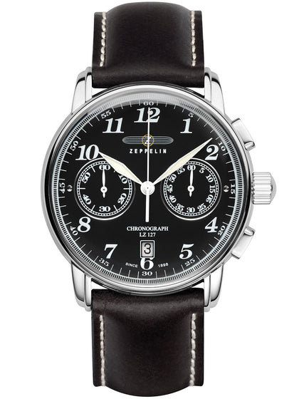 Zeppelin 7678-2 LZ127 Graf Zeppelin Chronograph Black 42mm